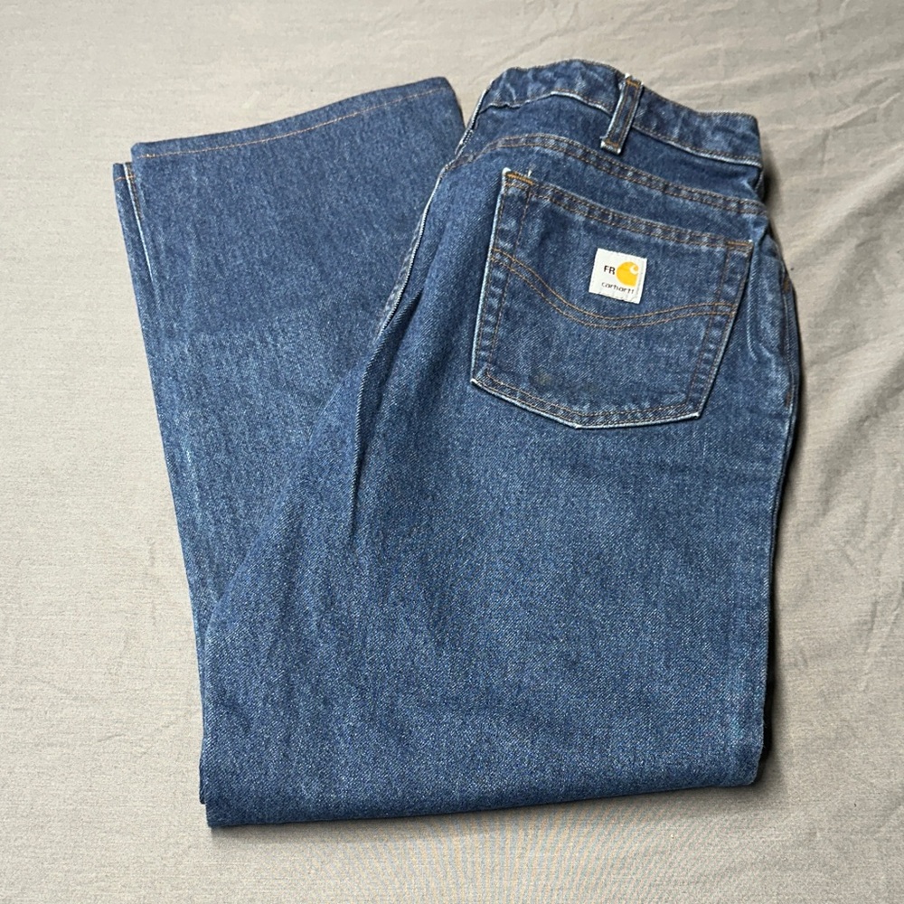 Women's Carhartt FR size 14 Jeans Hemmed legs
